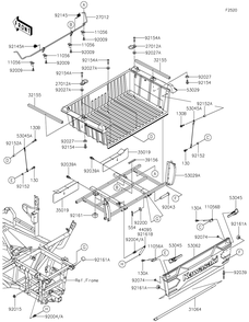 Part Location Diagram of 92152-0621 Kawasaki Collar, 6.3x9.5x8