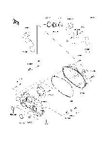 Converter Cover Diagram and Parts List for KAF400C7F 2007 & Prior Kawasaki Lawn Tractor Accessories