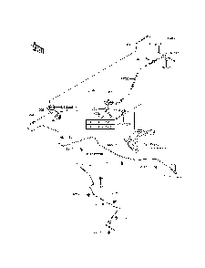Brake Piping Diagram and Parts List for KRF800CEF 2014 Kawasaki Lawn Tractor Accessories