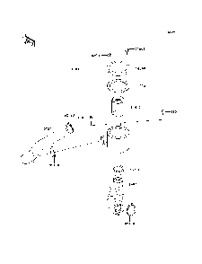 Air Cleaner-Belt Converter Diagram and Parts List for KAF400C7F 2007 & Prior Kawasaki Lawn Tractor Accessories