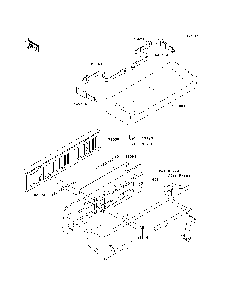 Seat Diagram and Parts List for KAF620MDF 2013 Kawasaki Lawn Tractor Accessories