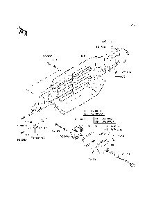 Headlight Diagram and Parts List for KAF950D8F 2008 Kawasaki Lawn Tractor Accessories