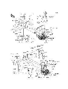 Guard Diagram and Parts List for KRF800DFF 2015 Kawasaki Lawn Tractor Accessories
