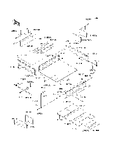 Carrier Diagram and Parts List for KAF950D8F 2008 Kawasaki Lawn Tractor Accessories