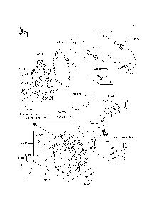 Crankcase Diagram and Parts List for KAF620MDF 2013 Kawasaki Lawn Tractor Accessories