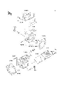 Cylinder Head Diagram and Parts List for KAF620K7F 2007 & Prior Kawasaki Lawn Tractor Accessories
