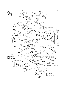 Rear Suspension Diagram and Parts List for KRF750TAF 2010 Kawasaki Lawn Tractor Accessories