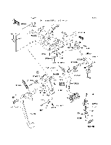 Brake Pedal/Throttle Lever Diagram and Parts List for KRF750NCS 2012 Kawasaki Lawn Tractor Accessories