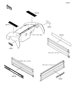 Decals(Black)(Fgf) Diagram and Parts List for KAF400FGF 2016 Kawasaki Lawn Tractor Accessories