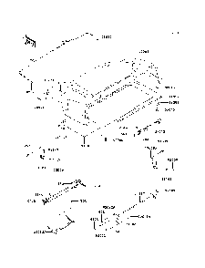 Fenders Diagram and Parts List for KAF620K7F 2007 & Prior Kawasaki Lawn Tractor Accessories