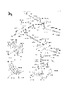 Shift Lever Diagram and Parts List for KAF950B7F 2007 & Prior Kawasaki Lawn Tractor Accessories