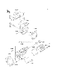 Cylinder Head Diagram and Parts List for KAF620MDF 2013 Kawasaki Lawn Tractor Accessories