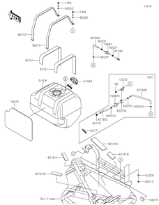 Part Location Diagram of 16087-0008 Kawasaki Valve-Check