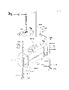 Fuel Tank Diagram and Parts List for KAF620PDF 2013 Kawasaki Lawn Tractor Accessories