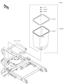 Optional Parts(Frame)(Jmfnn/Jnfnn) Diagram and Parts List for KAF400JNFNN 2022 Kawasaki Lawn Tractor Accessories