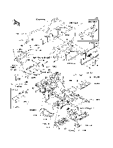 Guards/Cab Frame Diagram and Parts List for KAF400A7F 2007 & Prior Kawasaki Lawn Tractor Accessories