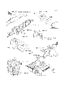 Labels Diagram and Parts List for KRT800BEF 2014 Kawasaki Lawn Tractor Accessories