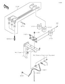 Part Location Diagram of 21121-0724 Kawasaki Coil-Ignition
