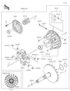 Part Location Diagram of 92145-1977 Kawasaki Spring