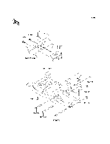 Part Location Diagram of 11055-1468 Kawasaki Bracket, Front Gear Case