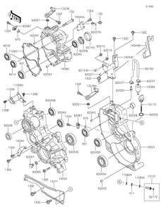 Gear Box Diagram and Parts List for KAF620SKF 2019 Kawasaki Lawn Tractor Accessories