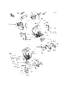 Frame Fittings Diagram and Parts List for KRT800DFF 2015 Kawasaki Lawn Tractor Accessories