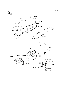 Front Box Diagram and Parts List for KAF950B7F 2007 & Prior Kawasaki Lawn Tractor Accessories