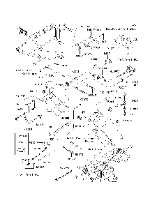 Front Brake Piping Diagram and Parts List for KAF400A7F 2007 & Prior Kawasaki Lawn Tractor Accessories