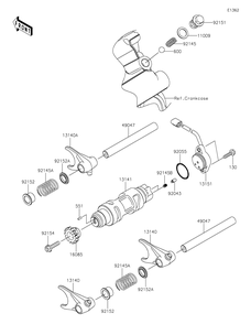 Part Location Diagram of 92055-091 Kawasaki O Ring, Re