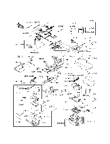 Chassis Electrical Equipment Diagram and Parts List for KRF800DEF 2014 Kawasaki Lawn Tractor Accessories
