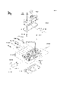 Cylinder Head Diagram and Parts List for KAF950C7F 2007 & Prior Kawasaki Lawn Tractor Accessories