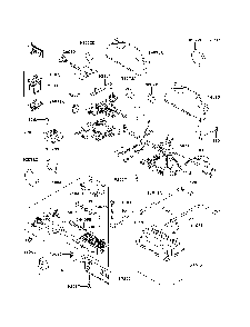 Chassis Electrical Equipment Diagram and Parts List for KAF620K7F 2007 & Prior Kawasaki Lawn Tractor Accessories