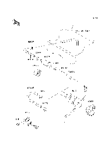 Fuel Pump Diagram and Parts List for KAF620E7F 2007 & Prior Kawasaki Lawn Tractor Accessories