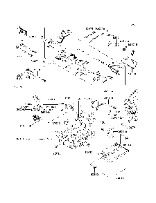 Chassis Electrical Equipment Diagram and Parts List for KRF750TAF 2010 Kawasaki Lawn Tractor Accessories