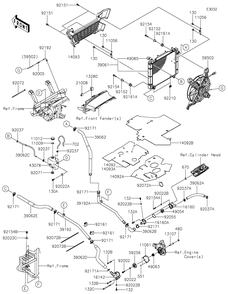 Part Location Diagram of 49085-0019 Kawasaki Cap-Assembly-Pressure