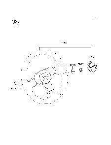Steering Wheel Diagram and Parts List for KRF750TAF 2010 Kawasaki Lawn Tractor Accessories
