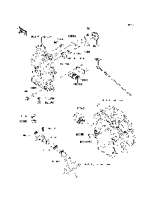 Oil Pump/Oil Filter Diagram and Parts List for KAF620MDF 2013 Kawasaki Lawn Tractor Accessories