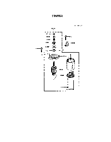 Starter Diagram and Parts List for FR691V-AS06  Kawasaki Engine