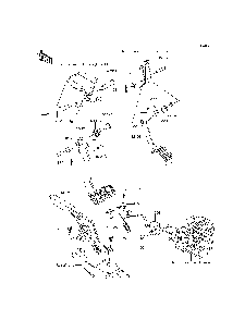 Brake Pedal/Throttle Lever Diagram and Parts List for KRF800CFF 2015 Kawasaki Lawn Tractor Accessories