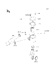 Air Cleaner-Belt Converter Diagram and Parts List for KAF400A7F 2007 & Prior Kawasaki Lawn Tractor Accessories