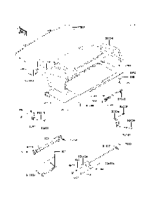 Fenders Diagram and Parts List for KAF620H7F 2007 & Prior Kawasaki Lawn Tractor Accessories