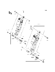 Shock Absorber Diagram and Parts List for KRF800DFF 2015 Kawasaki Lawn Tractor Accessories