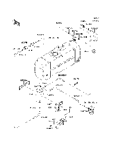 Fuel Evaporative System Diagram and Parts List for KAF620MDF 2013 Kawasaki Lawn Tractor Accessories