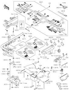 Part Location Diagram of 28018-0553 Kawasaki Resistor