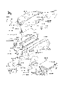 Front Fender Diagram and Parts List for KRF750RCS 2012 Kawasaki Lawn Tractor Accessories