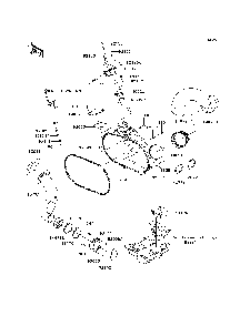 Converter Cover Diagram and Parts List for KRF750RDF 2013 Kawasaki Lawn Tractor Accessories