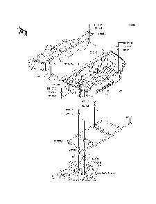 Carrier Diagram and Parts List for KRT800BEF 2014 Kawasaki Lawn Tractor Accessories