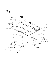Sun Top Diagram and Parts List for KRT800DEF 2014 Kawasaki Lawn Tractor Accessories
