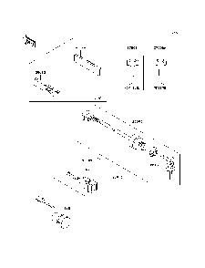 Ignition Switch Diagram and Parts List for KAF620E7F 2007 & Prior Kawasaki Lawn Tractor Accessories