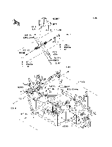 Frame Diagram and Parts List for KRF750RCS 2012 Kawasaki Lawn Tractor Accessories